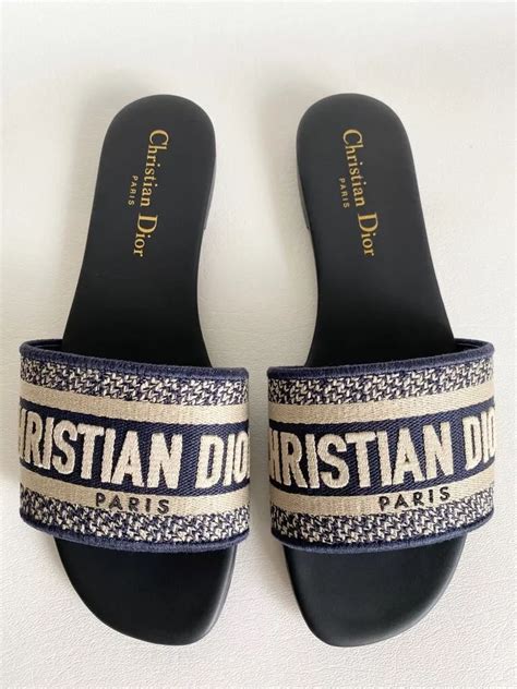 dior navy blue sandals|christian Dior sandals.